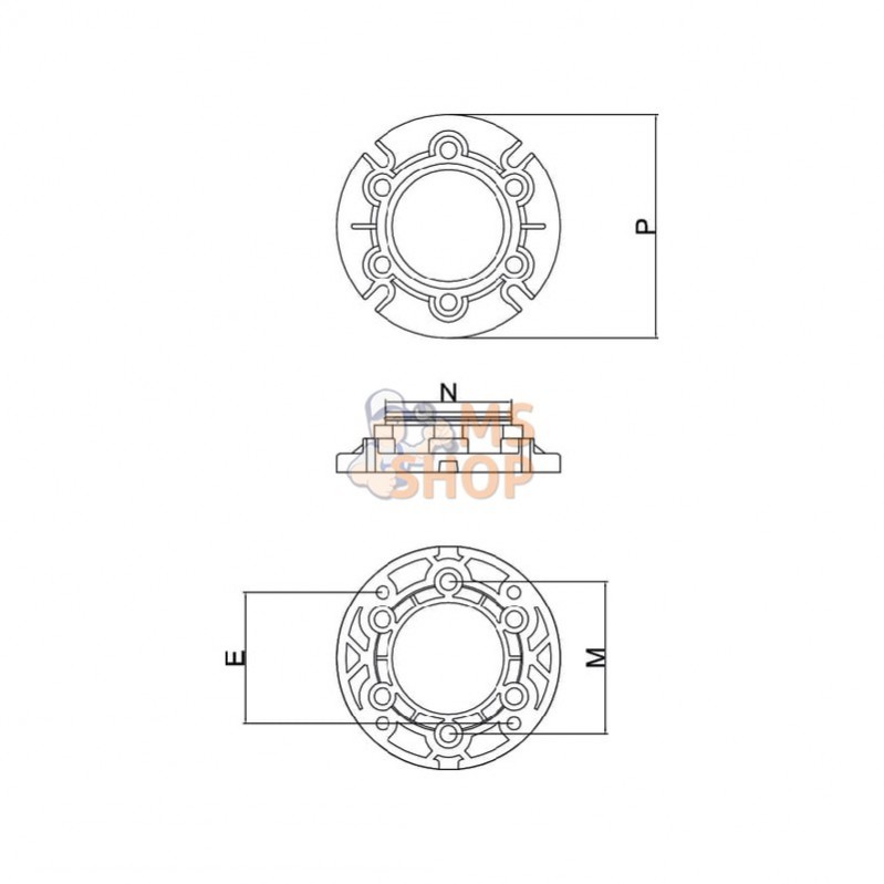 GMR9110MF100112B5; KRAMP; Bride GMR110 100-112B5; pièce detachée