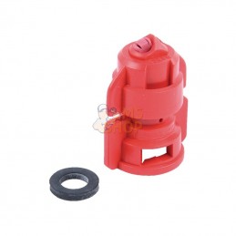 F614256; LEMKEN; Buse à double injection d'air TDHS 110° 4 rouge céramique Lemken; pièce detachée