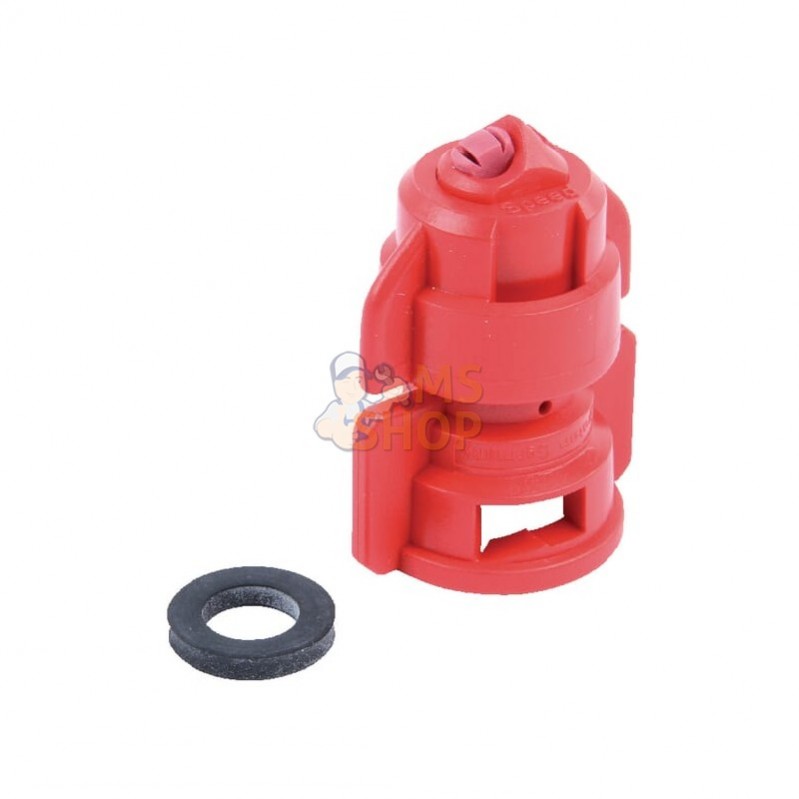 F614256; LEMKEN; Buse à double injection d'air TDHS 110° 4 rouge céramique Lemken; pièce detachée