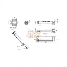 600250200; LOKHEN; Support de cale E53; pièce detachée