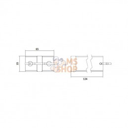 600740200; LOKHEN; Support pour cale de roue Origamy simple; pièce detachée