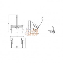 600740200; LOKHEN; Support pour cale de roue Origamy simple; pièce detachée