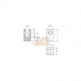 FS1720; MAC POWER; Mâchoire de soud. 85 x 70 x 70; pièce detachée