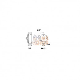 MG563; MAHLE; Alternateur 14V 45A; pièce detachée