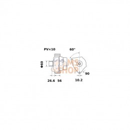 MG894; MAHLE; Alternateur 14V 150A; pièce detachée