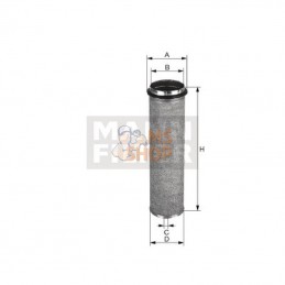 CF700; MANN-FILTER; Filtre à air second; pièce detachée