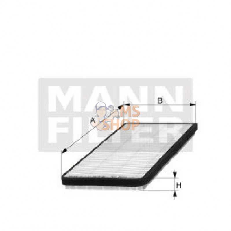 CU3454; MANN-FILTER; Filtre de cabine Mann filter; pièce detachée