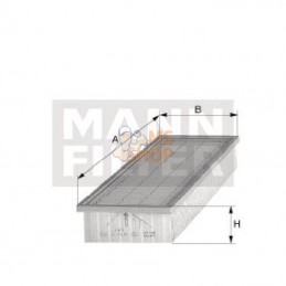 CUK41301; MANN-FILTER; Filtre à air int charbon actif; pièce detachée