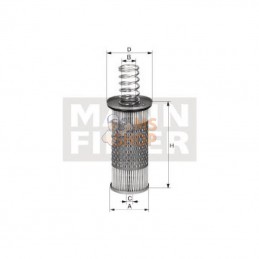HD1053; MANN-FILTER; Filtre hydraulique; pièce detachée