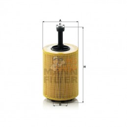HU7197X; MANN-FILTER; Filtre à huile s mét; pièce detachée