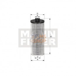 HU131253X; MANN-FILTER; Élément de filtre à huile sans métal; pièce detachée