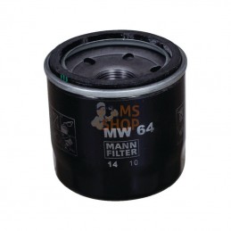 MW64; MANN-FILTER; Cartouche filtr d'huile lubrif; pièce detachée