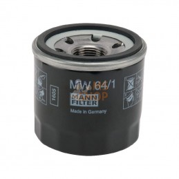 MW641; MANN-FILTER; Cartouche filtr d'huile lubrif; pièce detachée