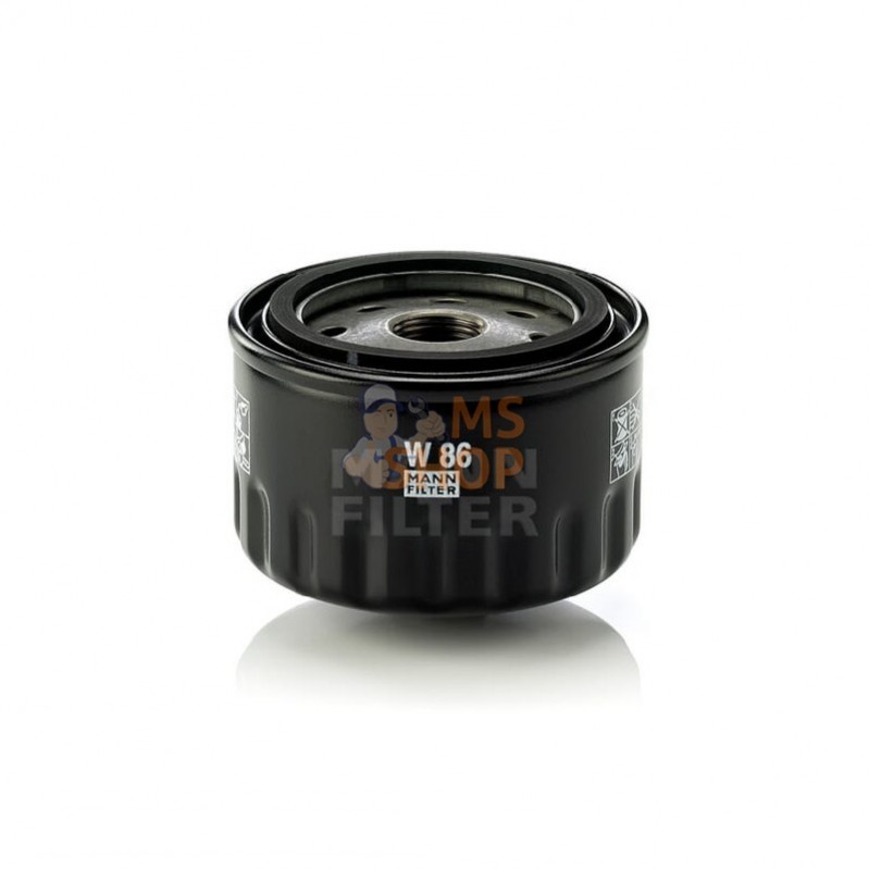 W86GJ; MANN-FILTER; Filtre à huile; pièce detachée W86GJ; MANN-FILTER; Filtre à huile; pièce detachée
