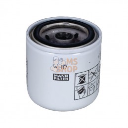 W87GJ; MANN-FILTER; Cartouche filtre à huile; pièce detachée