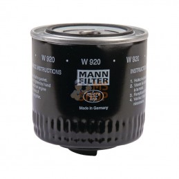 W920; MANN-FILTER; Cartouche filtre à huile; pièce detachée