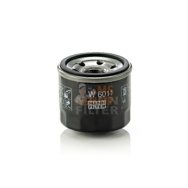 W6011; MANN-FILTER; Filtre à huile; pièce detachée W6011; MANN-FILTER; Filtre à huile; pièce detachée