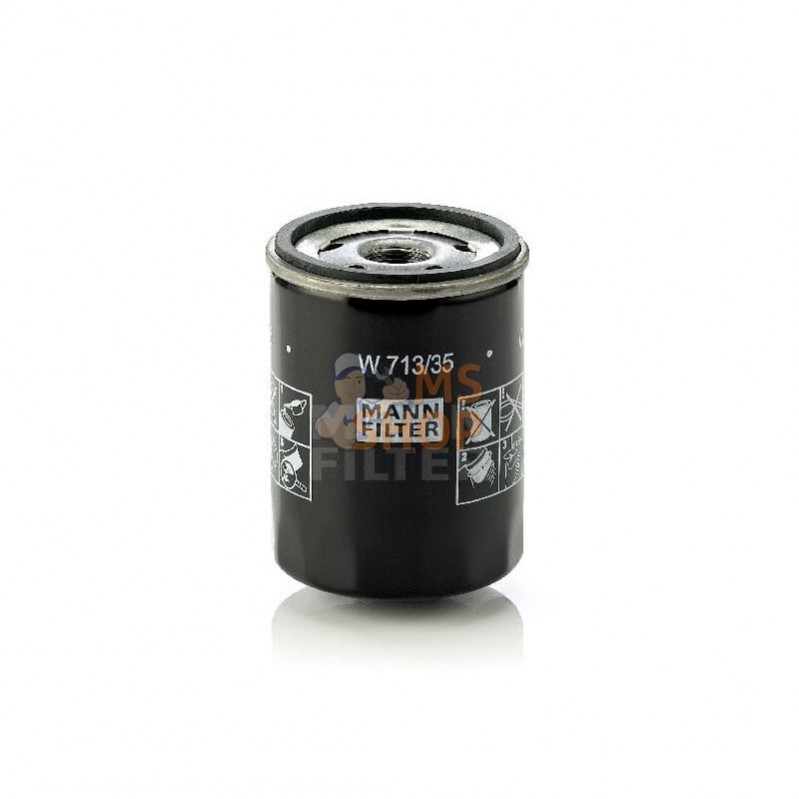 W71335; MANN-FILTER; Filtre à huile; pièce detachée