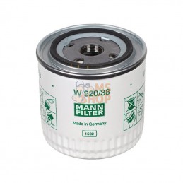 W92038; MANN-FILTER; Cartouche filtr d'huile lubrif; pièce detachée