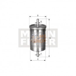 WK7301; MANN-FILTER; Cartouche filtrante carburant; pièce detachée