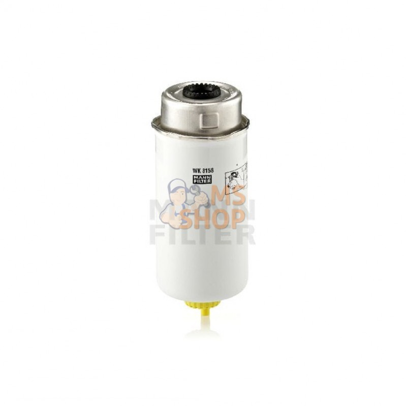 WK8158; MANN-FILTER; Filtre à carburant; pièce detachée