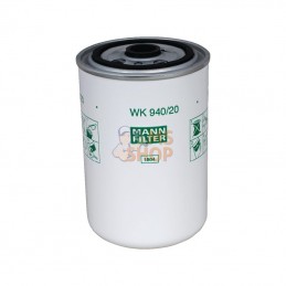WK94020; MANN-FILTER; Cartouche filtrante carburant; pièce detachée