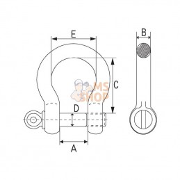 FSHG38; MCBULL; Maillon soudé 3/8"; pièce detachée