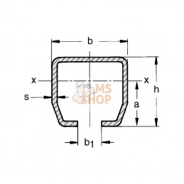 TB330405; MEA; Rail 30x28x1,75mm Gr.0; pièce detachée