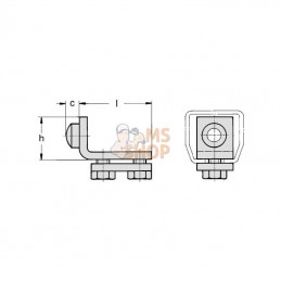 TB330823; MEA; Arrêt de porte fix.s.tube Gr.0; pièce detachée