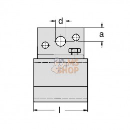 TB333005; MEA; Sup.mûrale p.rail simple Gr.0; pièce detachée