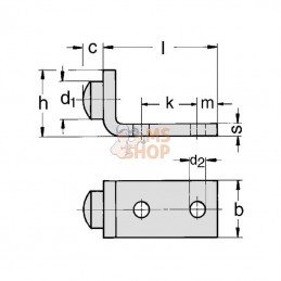 TB336010; MEA; Arrêt de porte fixe Gr.1; pièce detachée