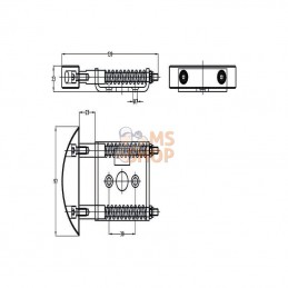 TB336105; MEA; Butoir de porte à ressort; pièce detachée