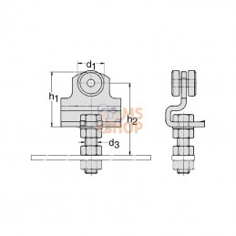 TB336320; MEA; Chariot simple Gr.2; pièce detachée