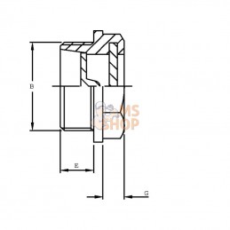 LCP32M; MINTOR; Huileniveau oeillet LCP 2" bsp aluminium; pièce detachée