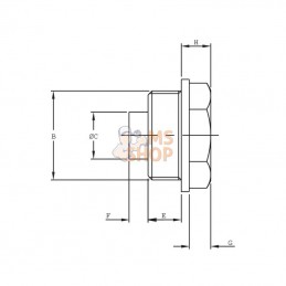 TKM12; MINTOR; Bouchon magnetique; pièce detachée