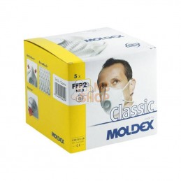 240555MOL; MOLDEX; Masques FFP2 à soupape Classics (x5); pièce detachée