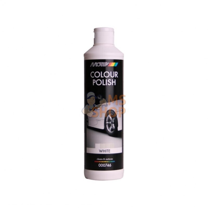 000746; MOTIP; Polish pigmenté Colour Polish Blanc 500 ml; pièce detachée 000746; MOTIP; Polish pigmenté Colour Polish Blanc 500 ml; pièce detachée