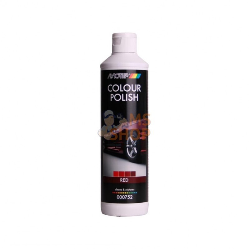 000752; MOTIP; Polish pigmenté Colour Polish rouge 500 ml; pièce detachée 000752; MOTIP; Polish pigmenté Colour Polish rouge 500 ml; pièce detachée