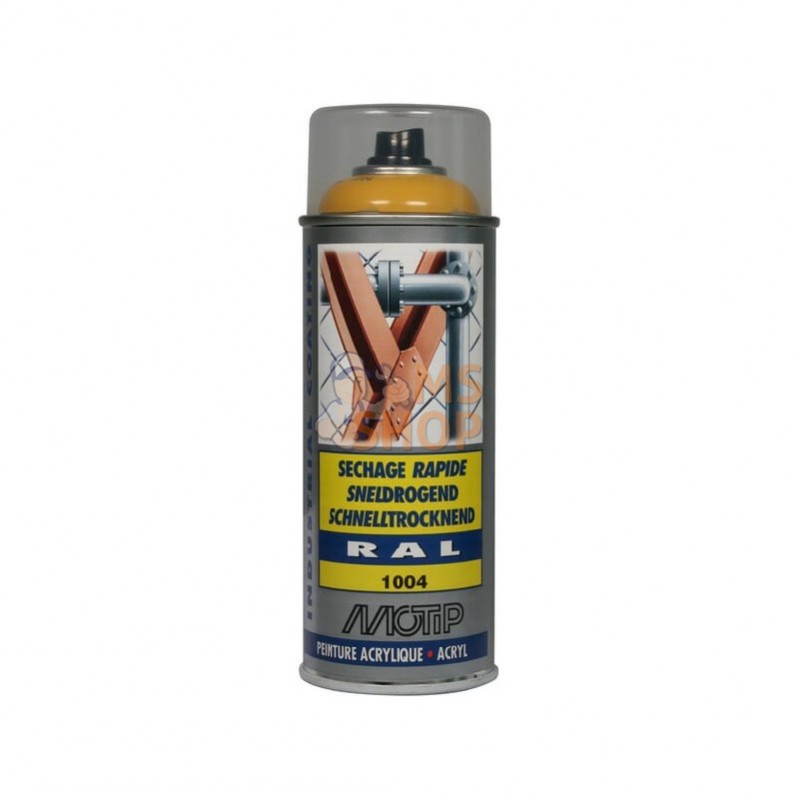 07072; MOTIP; RAL 1004 spray jaune doré; pièce detachée 07072; MOTIP; RAL 1004 spray jaune doré; pièce detachée