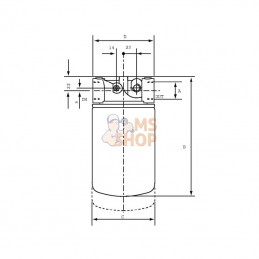 CT070P10AB; MP FILTRI; Filtre 10 µm; pièce detachée