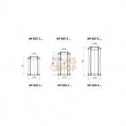 HP0392P10AN; MP FILTRI; Filtre 10 µm; pièce detachée