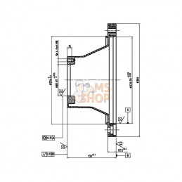 LFR300; MP FILTRI; Bride côté moteur LFR 300 A-13; pièce detachée