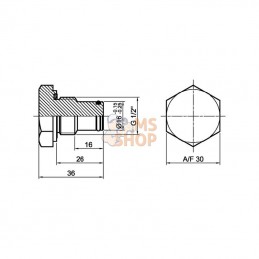 MP9T2H; MP FILTRI; Nipple d'indicateur; pièce detachée