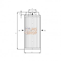 MPA050M90; MP FILTRI; Filtre d'aspiration MPA 050-G1- M90; pièce detachée
