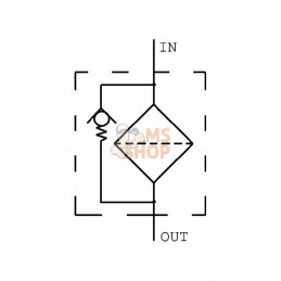 MPF0301G1A03; MP FILTRI; Filtre ret.1/2BSP MPF030/1-A03; pièce detachée