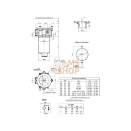 MPF1002A25H; MP FILTRI; Filtre ret. 1 BSP MPF100/2-A25; pièce detachée