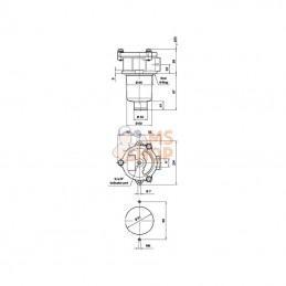 MPF90301; MP FILTRI; Boîtier de filtre 1/2" BSP; pièce detachée