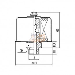 SA075G1L10; MP FILTRI; Filtre à air; pièce detachée