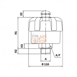 SAP054G2L03A; MP FILTRI; Filtre de reniflard SAP 054; pièce detachée
