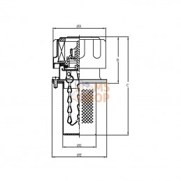 TA80FL10B00C80; MP FILTRI; Bouc.de rempl.renifl.; pièce detachée